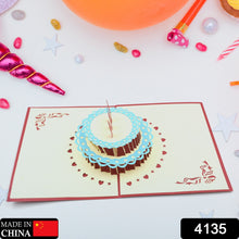 Unique 3D -Up Wishing Card (Birthday): 1 Pc - Goyaldeal.com