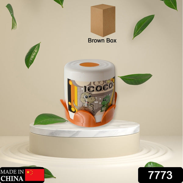 Plastic Round Tissue Box For Toilet Tissue Case Paper Box Plaid Skid Resistance Napkin Box Tissue Paper Holder, Tissue Box Cover Tissue Holder For Home (1 Pc) - Goyaldeal.com