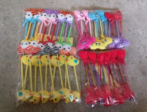 Cute Cartoon Shape & Heart Design Facy Writting Pen Attached Rattle | Ball Pen Smooth Writing For Wedding , Events & Multiuse Pen  Best Pen l Use for Kids (12 Pcs Set Mix Design & Color) - Goyaldeal.com