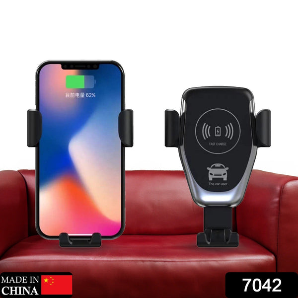 Car Phone Holder Wireless Car Charger 10W Qi Fast Charging Car Charger Gravity Auto Clamping 360Â° Rotation Air Vent Car Mount Holder - Goyaldeal.com