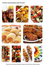 Natural Bamboo Wooden Skewers / BBQ Sticks for Barbeque and Grilling - Goyaldeal.com