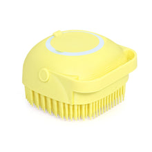 Silicone Massage Bath Body Brush Soft Bristle With Shampoo Dispenser - Goyaldeal.com