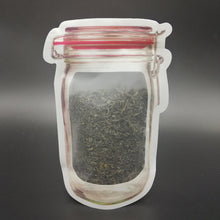 Reusable Airtight Seal Plastic Food Storage Mason Jar Zipper (500ml) - Goyaldeal.com