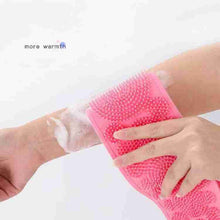 Eco-Friendly Silicone Shower Brush & Back Scrubber Towel - Goyaldeal.com