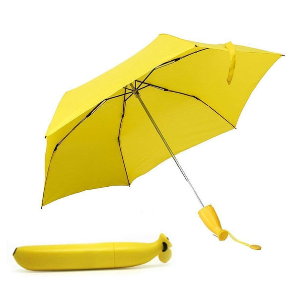 Stylish Banana Shaped Mini Foldable Umbrella - Goyaldeal.com
