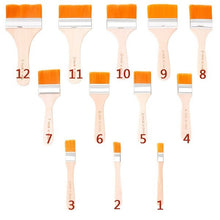 Artistic Flat Painting Brush - Set of 12 - Goyaldeal.com