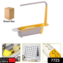 Telescopic Sink Storage Rack Material Kitchen Rag Rack Dishwashing Organizer Shelf Drain Basket Pp Under Sink Organizers ( Mic Color 1 Pc) - Goyaldeal.com