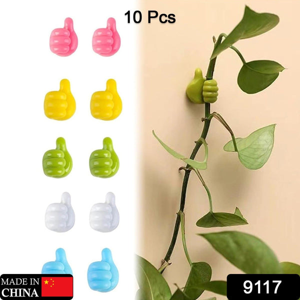 Thumb Cable Clips, Multi-Color Cord Organizer for Home, Office, Car (10 Pc Set) - Goyaldeal.com
