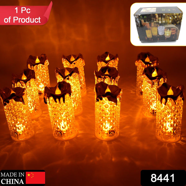 Gold LED Flameless Candles for Decor & Gifting (12 Pc MOQ) - Goyaldeal.com