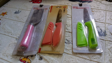 Stainless Steel Knife For Kitchen Use, Knife Set, Knife & Non-Slip Handle With Blade Cover Knife, Fruit, Vegetable,Knife Set (Mix Design 1 Pc) - Goyaldeal.com