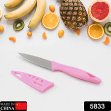 Stainless Steel Fruit Knife, New Sharp and Durable Fruit Knife Small, Comfortable Non-slip Handle, with Protective Cover, Suitable for Most Types of Vegetables and Fruits(1 Pc) - Goyaldeal.com