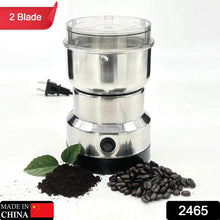 Multi-Functional Electric Stainless Steel Herbs Spices Nuts Grain Grinder with Stainless Steel Bowl, Portable Coffee Bean Seasonings Spices Mill Powder Machine Grinder Machine for Home and Office - Goyaldeal.com