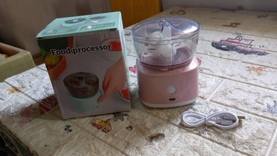 Portable Mini Food Processor Chopper Electric Veggie Chopper 3 Blades With Charching Cable Type C, Vegetable Chopper, Garlic Chopper Food Grinder for Chopping Ginger, Pepper Chili, Onion, Fruit, Meat - Goyaldeal.com
