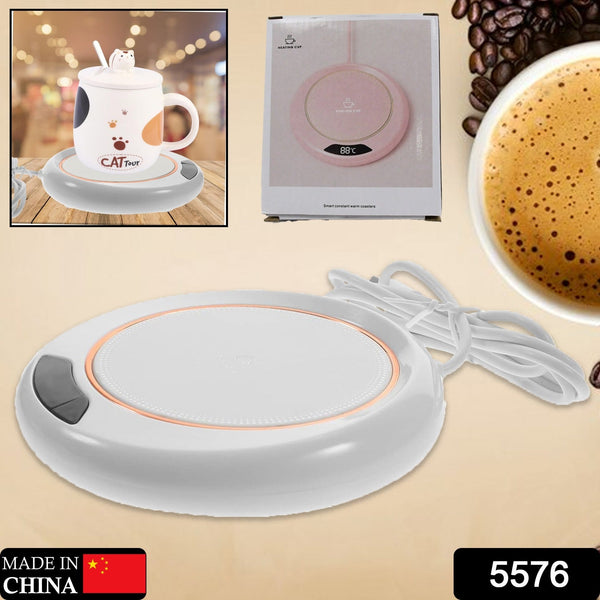 USB Warm Coaster Heated Coffee Mug Portable Office Desk Portable Cup, Heater Coffee Mug Warmer Electric Cup Warmer (1 Pc) - Goyaldeal.com
