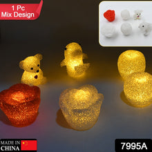 Unique Crystal Night Light: Multi-Shape LED Lamp (Mood Lighting) - Goyaldeal.com