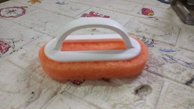 Sponge Kitchen Pot Brush With Handle Reusable And Washable Eraser Cleaner Removal Tool Sink Pot Dish Scrubber Bathroom Decontamination Cleaning Brush Glass Stove Top Cleaners Daily (1 Pc) - Goyaldeal.com