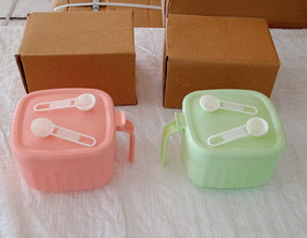 Multipurpose Dry fruit Set, Chocolate, Snacks Storage Box, Masala Box for Home and Kitchen Airtight Dry Fruit Plastic Storage Container Tray Set With Lid & 4 Compartment, 4 Spoon Container for Sweets, Chips, Cookies | (1 Pc) - Goyaldeal.com