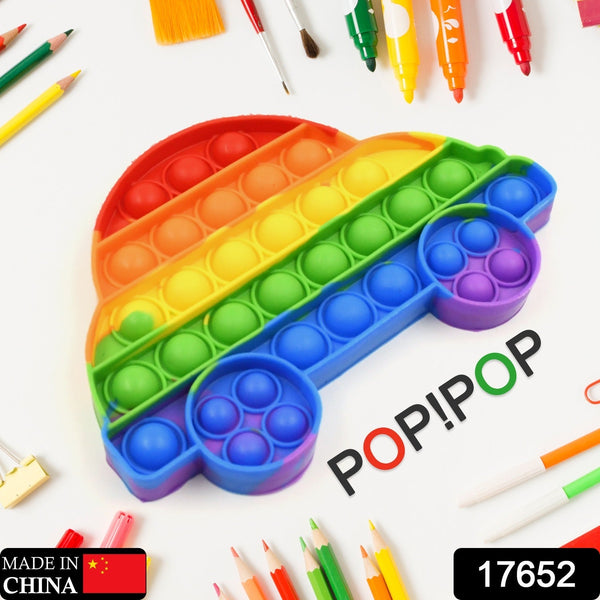 Fidget Toy Push  Bubble Fidget Sensory Toy for Kids and Adults Fidget per Stress Reliever Sensory Fidget pers (Butterfly & Car Shape / 1 Pc) - Goyaldeal.com