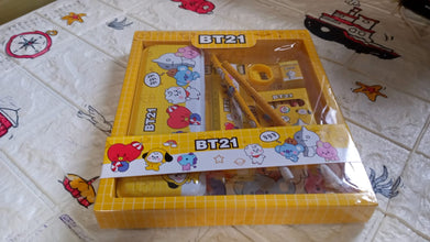 Stationery Kit for Kids - Metal Pencil Box, Sharpener, Pencil & Eraser (12 Pc Set) - Goyaldeal.com