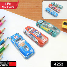 Car-Shaped Metal Compass Box (1 Pc): Pencil Case for Kids, Stationery - Goyaldeal.com