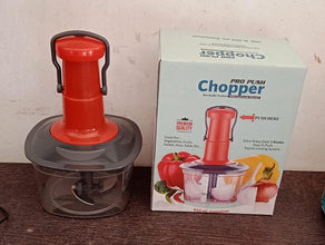 Manual Food Chopper (650ml): 3 Stainless Steel Blades, Locking System, Anti-Slip Base - Goyaldeal.com