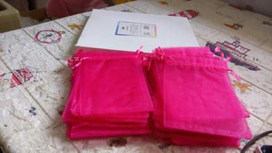 Organza Drawstring Gift Bags – Small Mesh Pouches for Wedding, Party & Festival Favors (50 Pcs Set) - Goyaldeal.com