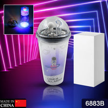LED Glow Light, Design Printed Insulated Double Wall Plastic Tumbler Cups With Straws 13oz Theming Astronaut in Space Travel Tumbler Freezer Mug Drinking Cups for Boys and Girls School/Tuition/Gym/ Picnic (Pack Of 1) - Goyaldeal.com