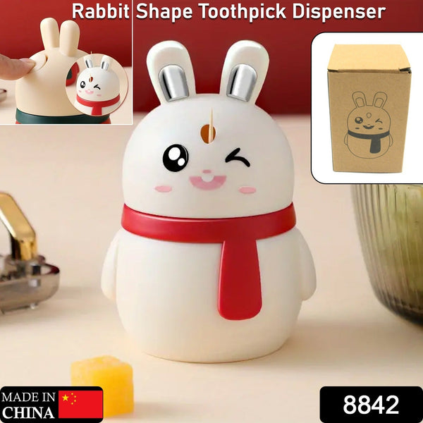 Rabbit Shape Toothpick Dispenser Pressing Small Size Accessory Durable Red | Home & Garden | Kitchen, Dining & Bar | Kitchen Storage & Organization | Racks & Holders Dining Room Table Decoration (1 Pc ) - Goyaldeal.com
