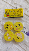 Cute Smile Emoji Eraser Set – Perfect for Kids (4pc Set) - Goyaldeal.com