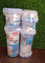 Plastic Liquid Round Airtight Food Storage Container with Leak Proof Locking Lid - Goyaldeal.com