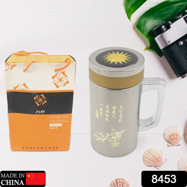 Multifunctional Double-Wall Thermos Water Bottles, Spill Proof with Leakproof Drinking Cup for Office Mug, Home, Travel, School (400ml) - Goyaldeal.com