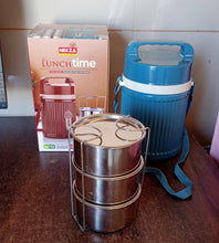 Stackable Insulated Tiffin with Handle (1 Pc): Leakproof, Hot Food Container - Goyaldeal.com