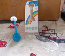 Soft Bristle 3-Sided Training Toothbrush – Inverted Silicone Head for Kids (Ages 2-12, 1 Pc) - Goyaldeal.com
