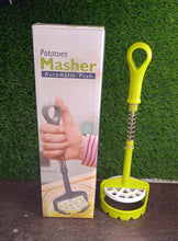 Multi Functional One-Handed Plastic Manual Mashed Potatoes Masher, Mash Sweet Potato Masher with Comfort Grip and Stainless-Steel Spring Design for Nonstick Pans (1 Pc) - Goyaldeal.com