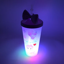 Unicorn Water Bottle with Straw & Lid for Kids (With Light) - Goyaldeal.com