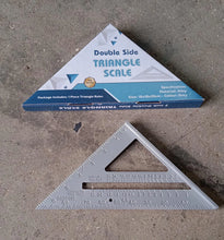 Double-Sided 45° Triangle Ruler – 7-Inch Aluminum Alloy Rafter Square for Home & Industrial Use - Goyaldeal.com