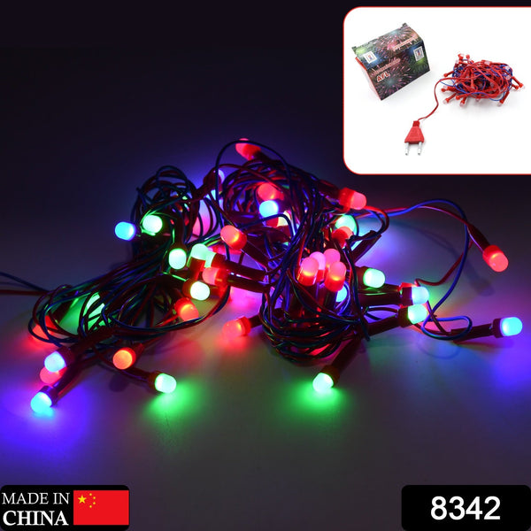 9Mtr Home Decoration Diwali & Wedding LED Christmas String Light Indoor and Outdoor Light ,Festival Decoration Led String Light, Multi-Color Light 8MM (90L 9 Mtr) - Goyaldeal.com