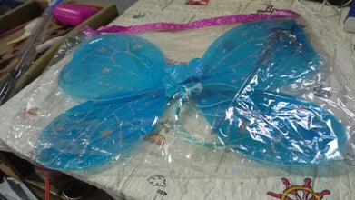 Baby Girl's Fairy Nylon Butterfly Wings Costume Butterfly Fairy Angel Wing| Wand And Hairband Multi- Color For Party (1pc) - Goyaldeal.com