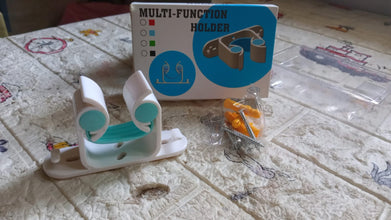 Multifunctional Holder With 4 Screw Wall Mounted Broom Organizer Cleaning Tools Holder Hanger, Hanging Hook for Bathroom Kitchen, Multi Function Holder Garage Clip Bike Hanger Wall Mount Set  (1 Pc) - Goyaldeal.com