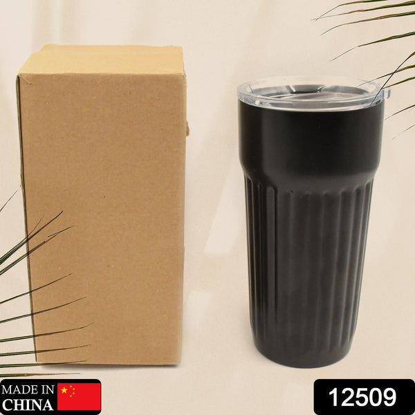 Stainless Steel Vacuum Insulated Travel Mug with Lid (1 Pc) - Coffee, Tea - Goyaldeal.com