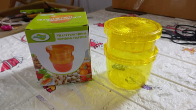 2-in-1 Manual Citrus Juicer & Grinder – Portable Ginger, Garlic, Fruit & Vegetable Squeezer for Healthy Juices & Salads - Goyaldeal.com