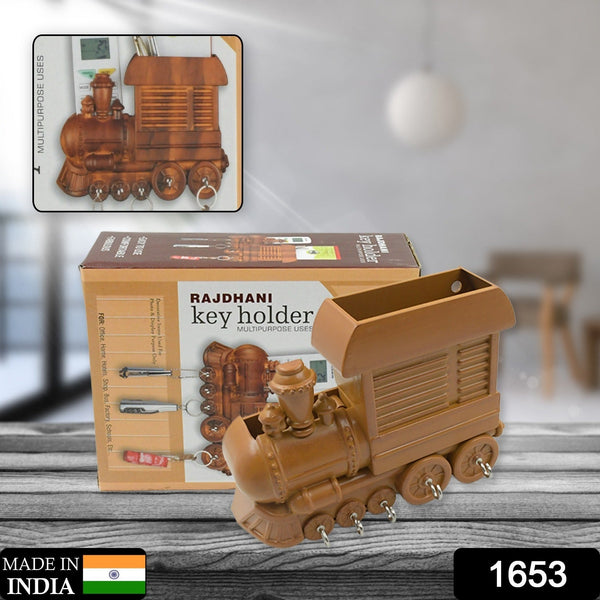 Train Key Holder (Plastic): Wall Mount, Decorative (1 Pc) - Goyaldeal.com