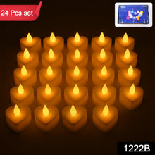 Festival Decorative LED Tealight Candles – Battery Operated for Party, Wedding, Birthday & Gifts (24 Pc Set) - Goyaldeal.com