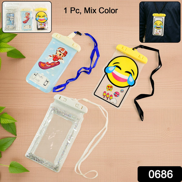 Mix Color Waterproof Mobile Phone Case (Mix Color / 1 Pc) - Goyaldeal.com