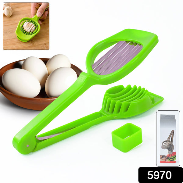 Multipurpose Slicer with Seven Blades, Egg Slicers Stainless Slicer, Strawberry, Tomato, Kiwi, Fruit Cutter, Divider Separator - Goyaldeal.com