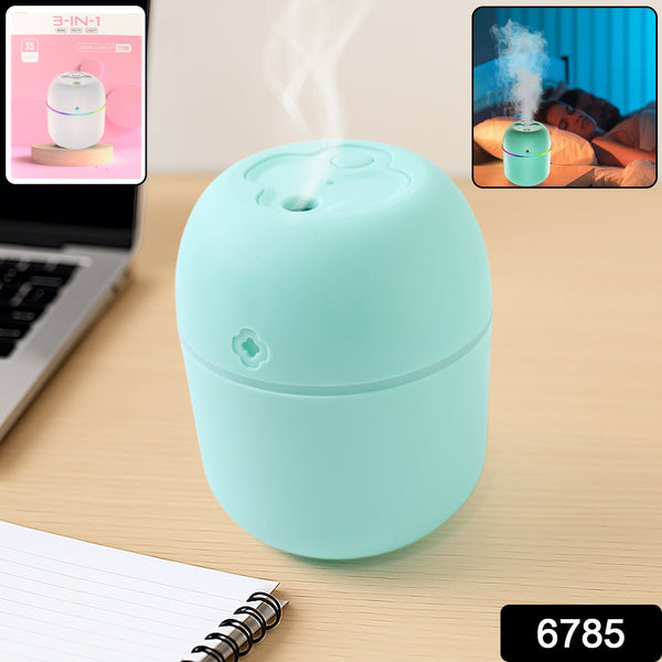Portable Mini USB Humidifier with Light, Cool Mist & Essential Oil Diffuser (250ML) - Goyaldeal.com