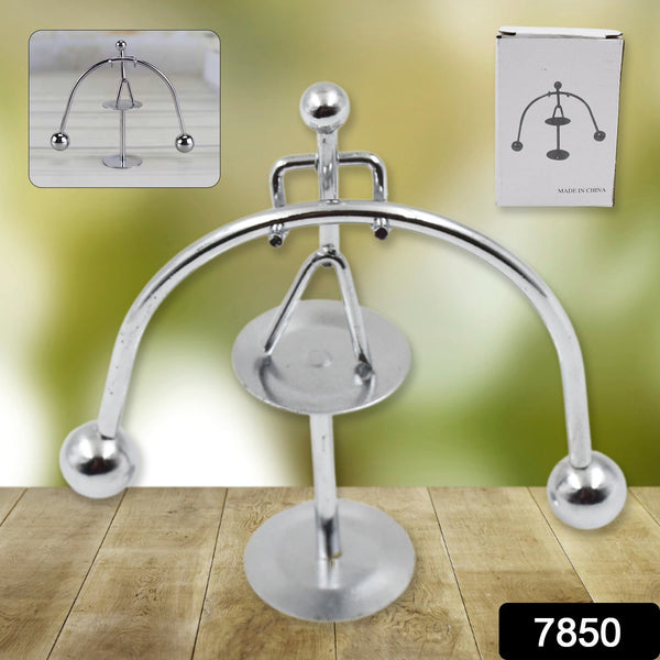 Mini Steel Balance Toy (1 Pc): Desk Decor, Perpetual Motion, Physics Toy - Goyaldeal.com