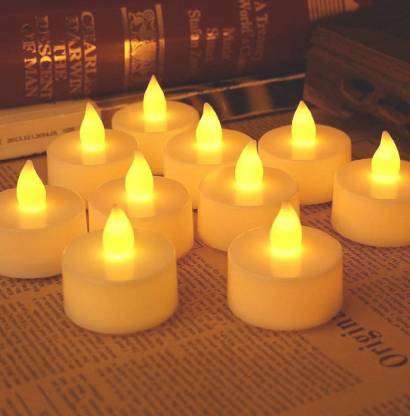 Festival Decorative - LED Tealight Candles (White, 24 Pcs) - Goyaldeal.com