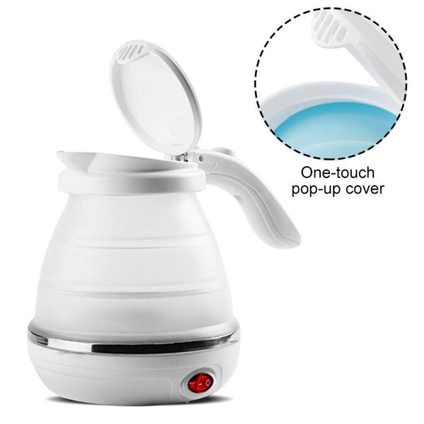 Silicone Foldable Collapsible Electric Water Kettle Camping Boiler - Goyaldeal.com